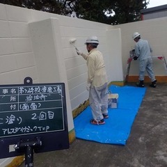 ガソリンスタンド 塗装工事